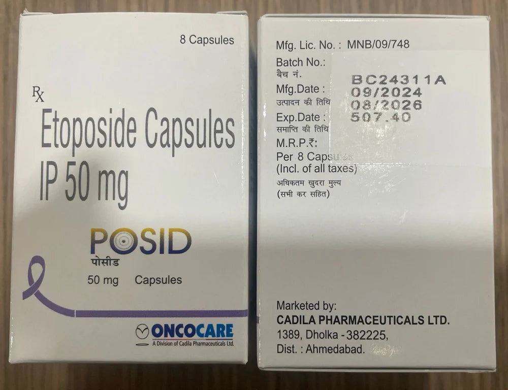 Etoposide Capsules Ip50mg